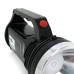 Ліхтар пошуковий ForLife FL-3276, 1LED+COB T6, 10W, 1+1 режим, 750mah, Black, IP40, кабель 220В+Solar, 170х80х100мм, BOX