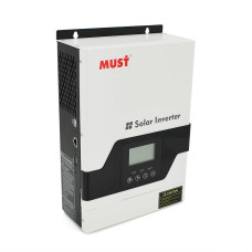 Гiбрiдний ДБЖMUST PV18-1012VPM II, 1000W, 12V, ток заряда 10/20A, 160-275V, MPPT (45А, 105 Vdc)