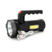 Ліхтар пошуковий USHL-828, 1LED T6+COB, 3W, 3+1 режими, 1200mah, Black, IP40, USB кабель+Solar, 150х60х90мм, BOX