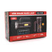 Ліхтар пошуковий USHL-828, 1LED T6+COB, 3W, 3+1 режими, 1200mah, Black, IP40, USB кабель+Solar, 150х60х90мм, BOX