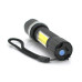 Ліхтарик ручний LATERNA M919, COB+ 3W XPE led, Zoom, 2+1 режим, корпус метал, вбудований аккум, USB кабель, IP40, 140х33х26, Box