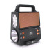 Ліхтар переносний KENSA FP-05-W-S-L+Solar+FM+MP3+Bluetooth+AUX, 2 лампи дод. освітлення, 2 режими, заряд від 5V, батарея 2*18650, Box