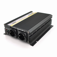 Інвертор напруги ORBUS ORMS24-1800 (1800Вт), 24/220V, approximated, 2 Shuko, клемні дроти, 5 запобіжників, Box.Q20