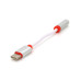 Перехідник KY-201 Type-C(M)/Jack 3.5mm(F), 5см, White/Black, Box