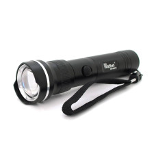 Ліхтар ручний Watton WT-010, 1LED CREE Q5, 3W, 5 режими, ZOOM,18650/3200mah, Black, IP40, СЗУ під 2 акб, 180х45х34мм, BOX