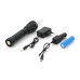 Ліхтар ручний Watton WT-282, 1LED CREE Q5, 3W, 2 режими, ZOOM,18650 /ААА/1300mah, Black, IP40, СЗУ+АЗУ, 190х45х30мм, BOX