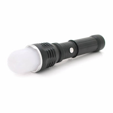 Ліхтар ручний Watton WT-282, 1LED CREE Q5, 3W, 2 режими, ZOOM,18650 /ААА/1300mah, Black, IP40, СЗУ+АЗУ, 190х45х30мм, BOX