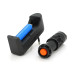 Ліхтар ручний Watton WT-304, 1LED CREE Q5, 3W, 3 режими + Zoom, АА/1300mah, Black, IP40, СЗУ, 92х26х26мм, BOX