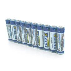 Батарейка сольова Orbus Zinc Carbon 1.5V AA/LR06, 10штуки shrink