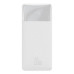 Powerbank Baseus Bipow 20000mAh, Input:5V/2A/3A,9V/2A(microUSB,Type-C), Output:5V/3A,9V/2A,12V/1.5A(2хUSB),Q40,plastic,White