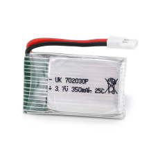 Акумулятор 7*20*30P 25C, 3.7V (350mAh), 2 контакти