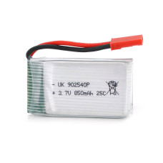 Акумулятор 9*25*40P 25C, 3.7V (850mAh), 2 контакти