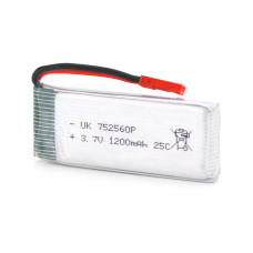 Акумулятор 7,5 * 25 * 60P 25C, 3.7V (900mAh), 2 контакти