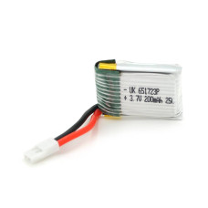 Акумулятор 6,5 * 17 * 23P 25C, 3.7V (200mAh), 2 контакти