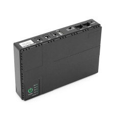 ДБЖ UPS-36W DC1036P для роутерів/комутаторів/PON/POE-430, 5/9/12V, 1A/2А, 10400мAh, Black, BOX