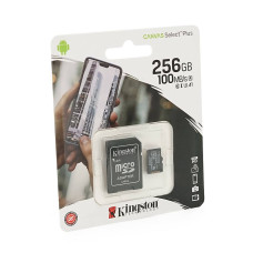 Карта пам'яті Kingston Canvas microSDHC Class 10 A1 UHS-I, 256GB