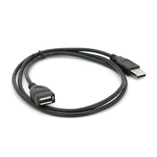 Подовжувач USB 2.0 AM/AF, 1,0m, чорний Q250