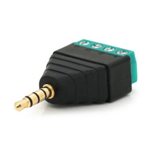 Роз'єм для підключенняminiJack 2.5 Stereo (4 контакти) із клемами під кабель Q100