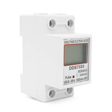 Однофазний електронний лічильник на DIN-рейку, 220V, LCD + підсвічування
