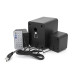 Колонки Kisonli U-2800BT, 5W+2x3W, USB/TF/BT/FM/AUX, із сабвуфером, DC: 5V, Black, BOX, Q30