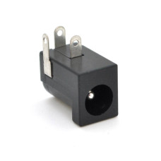 Триконтактне гніздо живлення DC005 тато 5.5*2.1, 30V, 1A, під викруткову збірку, Q100