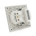Розетка врізна із заземленням, Input: AC:110-250V/16A, Type-C/USB-виходи, Gray