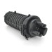 Муфта оптична Merlion ML-OP-F108H-24C, герметична, 3 введення, до 2-х касет, до 24 зварок, матеріал PP