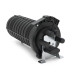 Муфта оптична Merlion ML-OP-F103H-48C, герметична, 5 вводів, до 4-х касет, до 48 зварок, матеріал PP