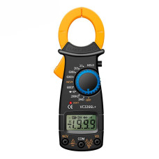 Токові кліщі-мультиметр ANENG VC3266L+. Вимірювання: V DC, V AC, A AC, Ω, NCV. Функції: продзвонювання, перевірка діодів, Hold, індикація фази.