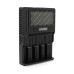 Зарядний пристрій універсальний Nitecore SC4, 4 канали, LCD дисплей, підтримує Li-ion, Ni-MH та Ni-Cd AA (R6), ААA (R03), AAAA, С (R14), 3A