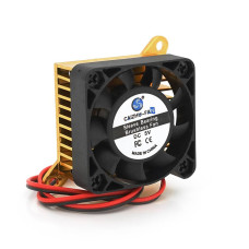 Кулер Caizhu-Fan 4010, 40x40x10mm + радіатор, 5V/0.15A, 2-pin, Black, OEM
