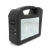 Переносний ліхтар GD-103+ Solar, 1+1 режим, 1+15Led, вбудований аккум-Powerbank 10000mAh, 2USB, 3 лампочки 3W, USB вихід, Black, Box