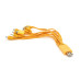 USB кабель з перехідниками 10 в 1, 0,2м, Yellow, ОЕМ Q500