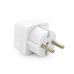 Розетка двійник без заземлення SQ-ZDB01/2, 2x2.5A(10A) 250V~Max, 1100W, White, 2Р, Q200