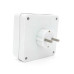 Розетка 4-х місна із заземленням SQ-RB-01/04A, 4x16A 250V~Max, 3500W, White, Q100