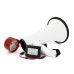 Гучномовець Megaphone ER-55U, 25W, живлення від акумулятора 6В, СЗУ, White/Red, Box