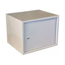 Антивандальна шафа VAGOS Lite Super Antilom 19" 9U - 0.8мм (530х410x450) двері - приховані петлі, замок - сувальдний, 8відп.