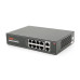 8мі портовий PoE Full Gigabit комутатор ONV-H3108P, 8xPoe1000Мбіт + 2х1000 Мбіт, IEEE802.3af/at, загальна потужність 120 Вт