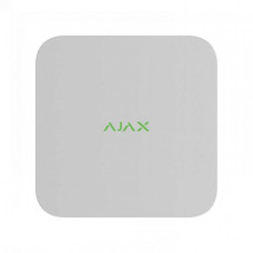 Мережевий відеореєстратор Ajax NVR (8ch) white, роздільна здатність до 4К, підтримка ONVIF/RTSP, декодування H.265/H.264, ємність до 16Тб