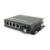 4х портовий медіаконвертор ONV-0110S-SCX-S4-A, 4*100М RJ45 + 1*SC порт (1310/1550nm, 20km)