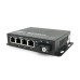 4х портовий медіаконвертор ONV-0110S-SCX-S4-B, 4*100М RJ45 + 1*SC порт (1310/1550nm, 20km)