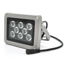 ІЧ-прожектор GY-IR006. 12V, 18W, 8LED, IP66, 850Нм, кут огляду 90 °, дальність до 70м.