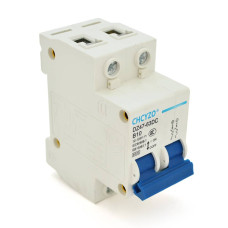 Автоматичний вимикач постійного струму CHCYZO DZ47-63DC-B10, 2P, 10A, 12-125V
