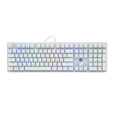 Клавіатура USB Fantech MK855RGB, довжина кабелю 135см, (Eng/Укр/Рус), White, 108к, Q10