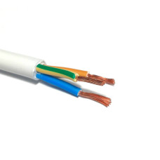 Кабель Одескабель H05VV-F 3G2,5 білий, ціна за метр