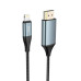 Конвертер Hoco UA15 HDMI (тато)-Lighting (тато) 2м, обплетення, круглий Black/Gray, Box