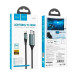 Конвертер Hoco UA15 HDMI (тато)-Lighting (тато) 2м, обплетення, круглий Black/Gray, Box
