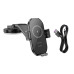 Автотримач BOROFONE BH206+ Wireless Charging 15W, кріплення на торпеду, клямка 50-90мм, Black, Box