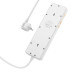 Мережевий фільтр HOCO AC13A на 5 розеток + 3 USB + USB-C, 17W, 220В, кабель 1,5м, White, Box