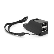 Портативний USB HUB 3.0 на 1 порт USB3.0 + 2 порту USB2.0, Black, OEM